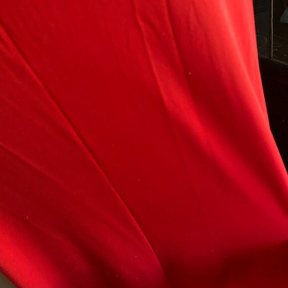 Roaman’s Red Swing Dress Plus Size 14/16 V-Neck Short Sleeve A-Line Midi - Picture 16 of 17